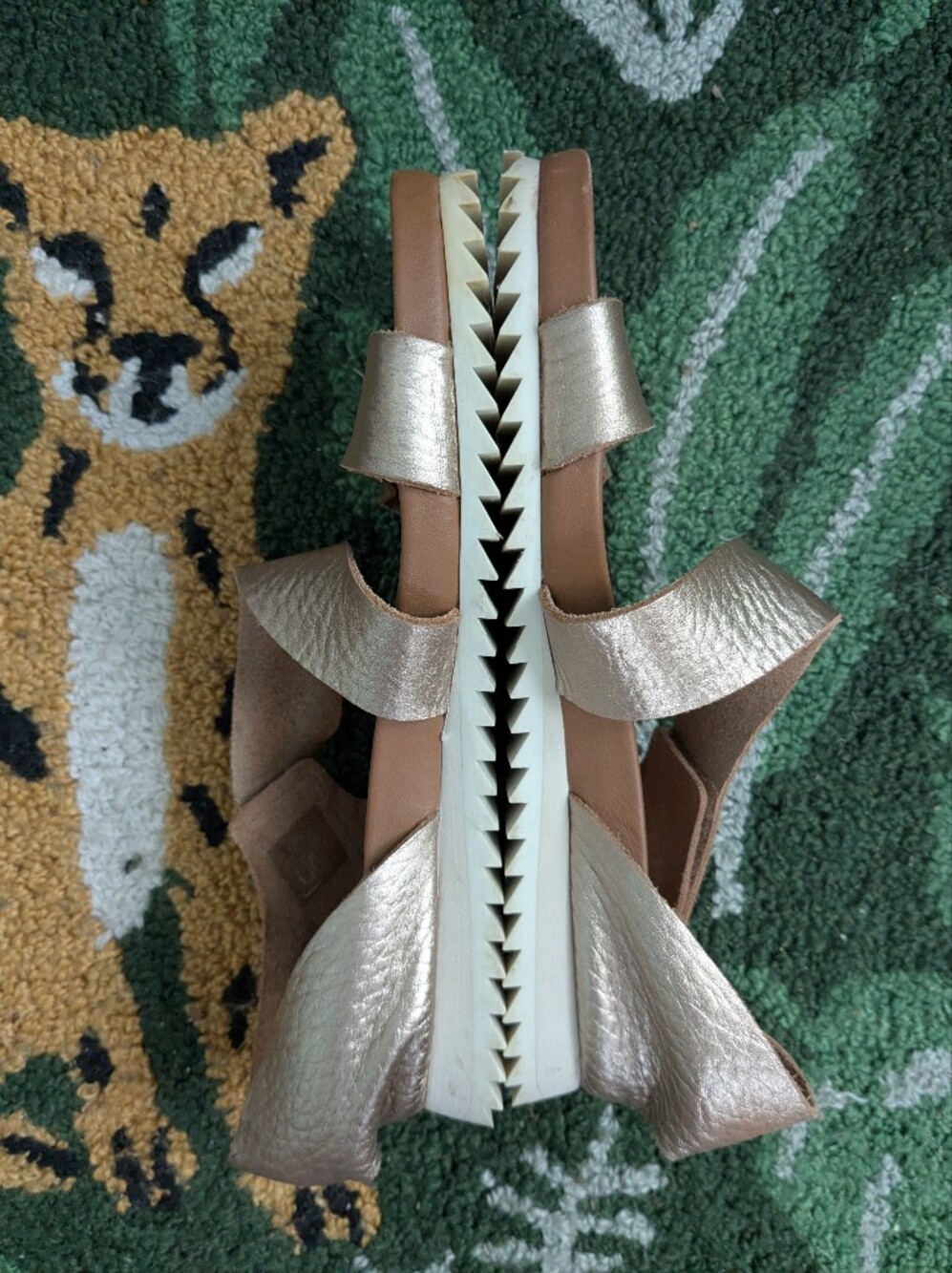 Pedro Garcia Jedda Metallic Asymmetrical Sandal Size 36 - Picture 7 of 13